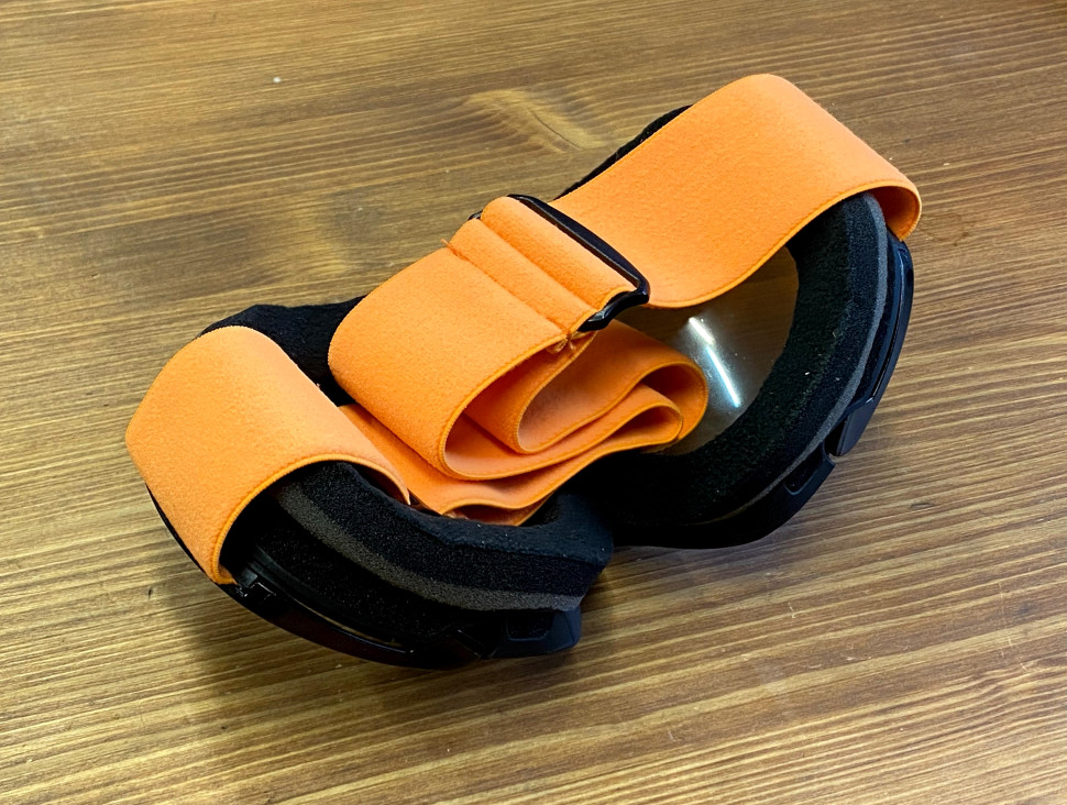 Очки горнолыжные/снегоходные двойная линза HB-191-clear-cystalblue OTG