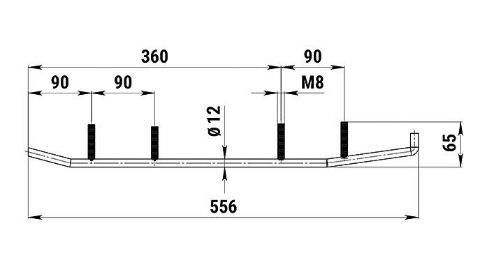 Коньки для снегохода Yamaha Viking 540 / Apex / Nitro / VK PRO / RS Vector / Venture / 8EN-23731-01-00 / 8JD-23731-00-00 / 8EK-23751-00-00 / 8EK-F3731-01-00 / SMA-F3731-EK-00 / 8EN-F3731-01-00 / 8GP-23731-00-00 / EYV3-6580 / WYV-6580 4505-03 Woodies - кан