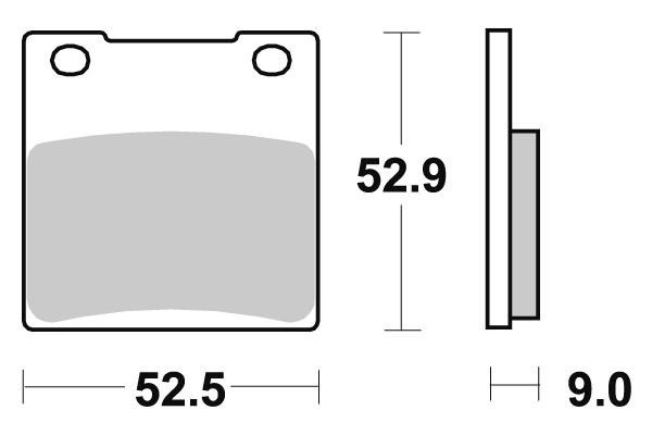 Тормозные колодки SBS, задние Sinter 556LS 556ls