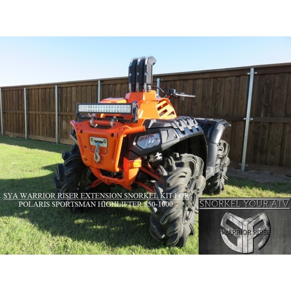 Комплект увеличения штатных шноркелей Polaris Sportsman Highlifter 1000/850 15+ SnorkelYourATV Warrior Riser WR0100 WR0100