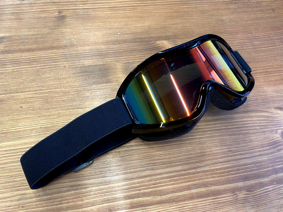 Очки горнолыжные/снегоходные двойная линза JULI HB-01-dark-fullred OTG