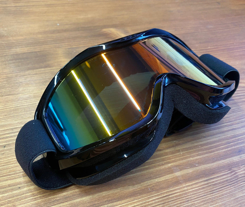 Очки горнолыжные/снегоходные двойная линза JULI HB-01-dark-fullred OTG