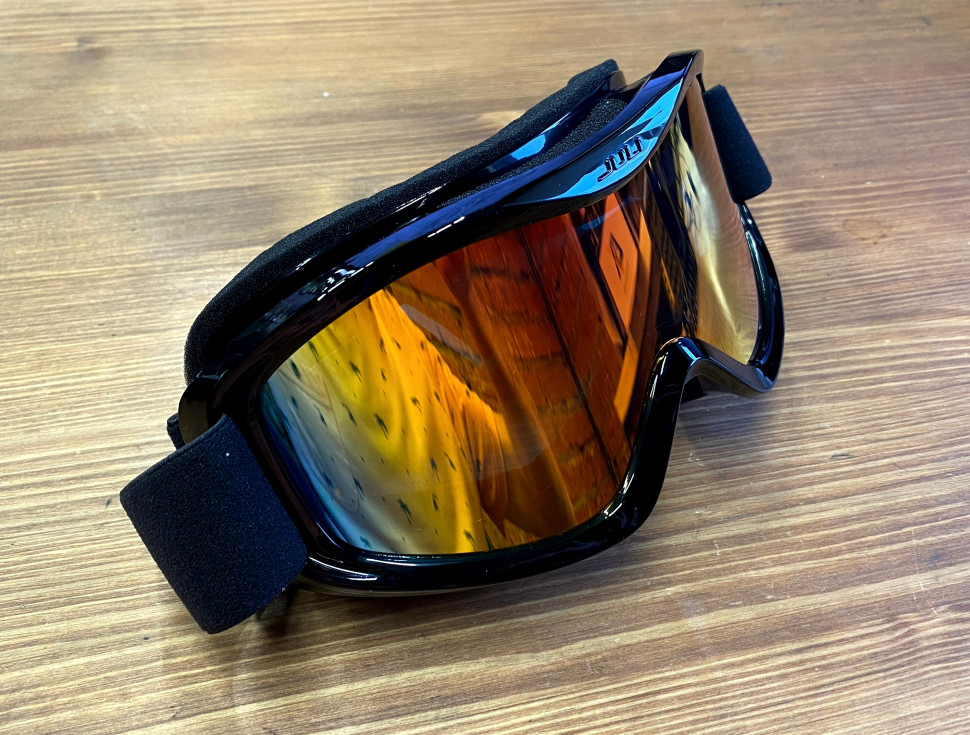 Очки горнолыжные/снегоходные двойная линза JULI HB-01-dark-fullred OTG