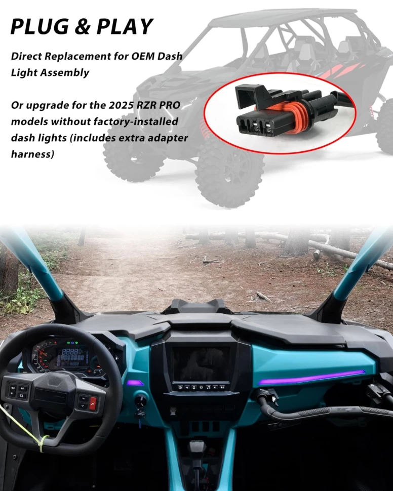 Подсветка салона для квадроцикла Polaris RZR PRO XP/R/S 2025+ PRO MTVPH0873 2418039, 2418040