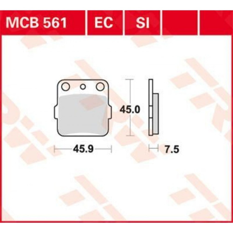 Тормозные колодки Yamaha Raptor 660/350/250 Grizzly 660/450/350 /YFZ 450 5LP-W0046-50-00 /1UY-W0046-00-00 /4WV-W0045-00-00 /5LP-W0045-00-00 /Honda TRX 450/400/300/250 06435-HP7-A01 /06435-HP5-602 Suzuki 59300-42870 /59300-42860 /MP101 /FA84 /FA084 TRW MCB