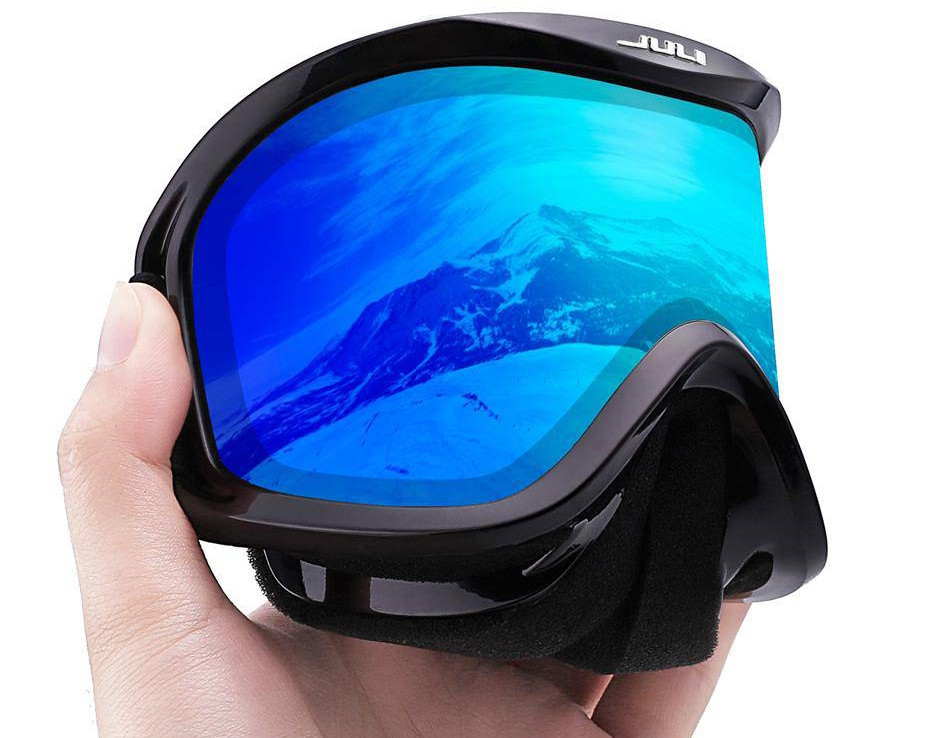 Очки горнолыжные/снегоходные двойная линза JULI HB-01-dark-purle OTG