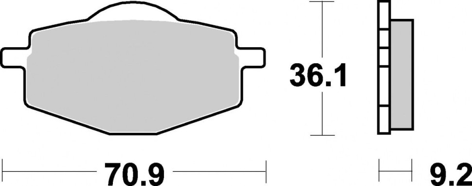 Тормозные колодки SBS, задние Sinter 575LS 575ls