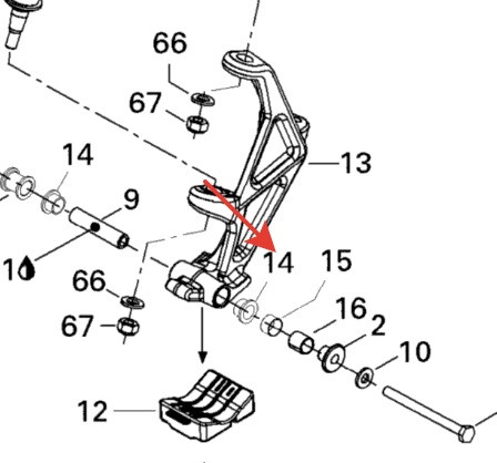 Втулка подвески снегохода BRP Ski-Doo MXZ Summit Renegade 505072663  505072663