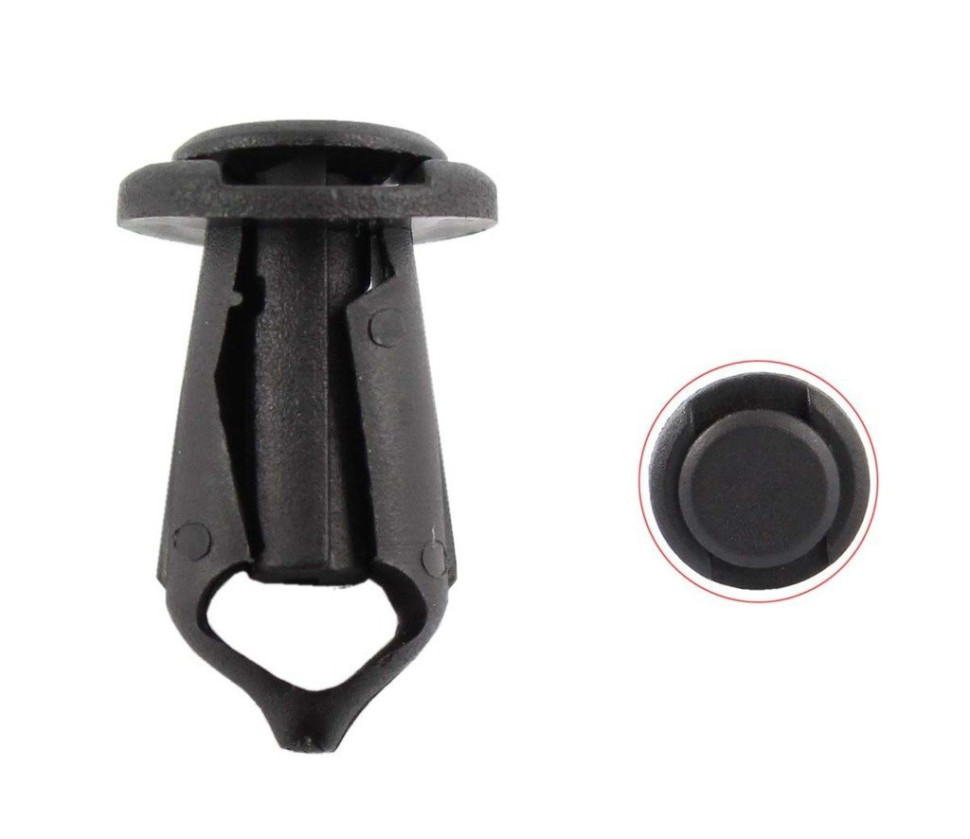 Универсальная клипса (пистон) 8 мм - узкая шляпка