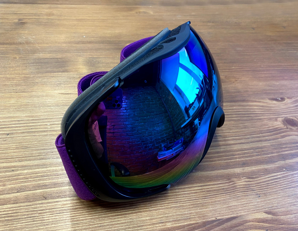 Очки горнолыжные/снегоходные двойная линза JULI HB-191-clear-purple OTG