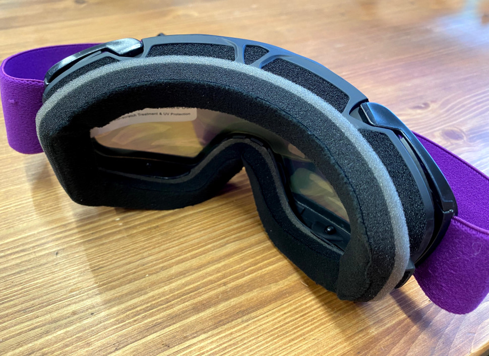 Очки горнолыжные/снегоходные двойная линза JULI HB-191-clear-purple OTG