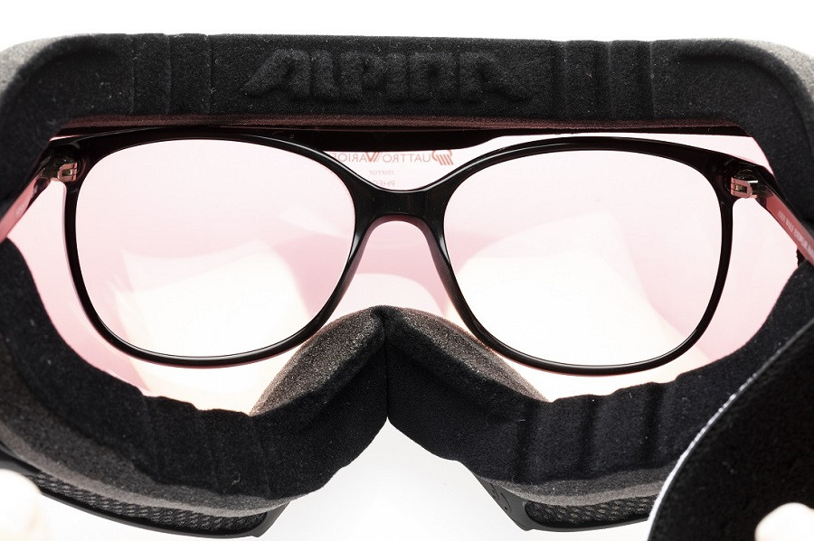 Очки горнолыжные/снегоходные двойная линза JULI HB-191-clear-purple OTG