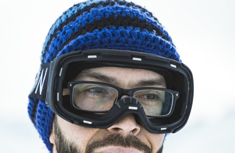 Очки горнолыжные/снегоходные двойная линза JULI HB-191-clear-purple OTG