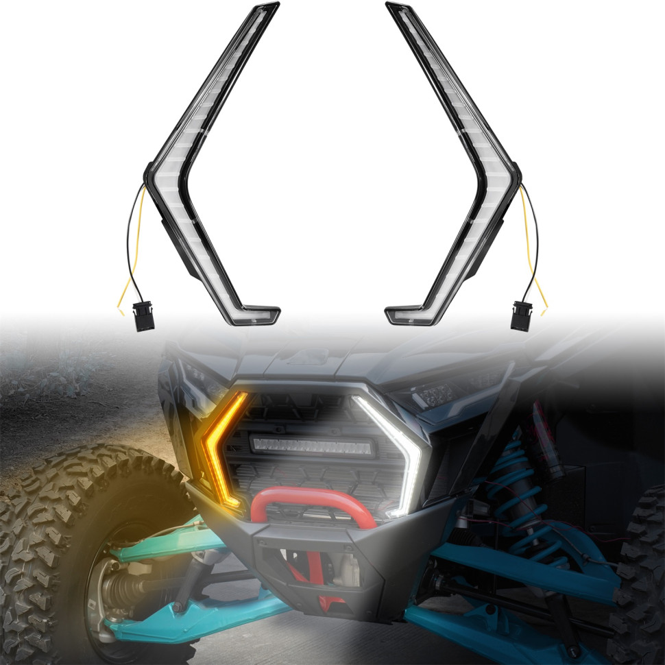 ДХО + поворотники (Fang Lights) для квадроцикла Polaris RZR Pro XP / Pro R / Pro S 2025+ MTVPH0839; 2417278; 2417279