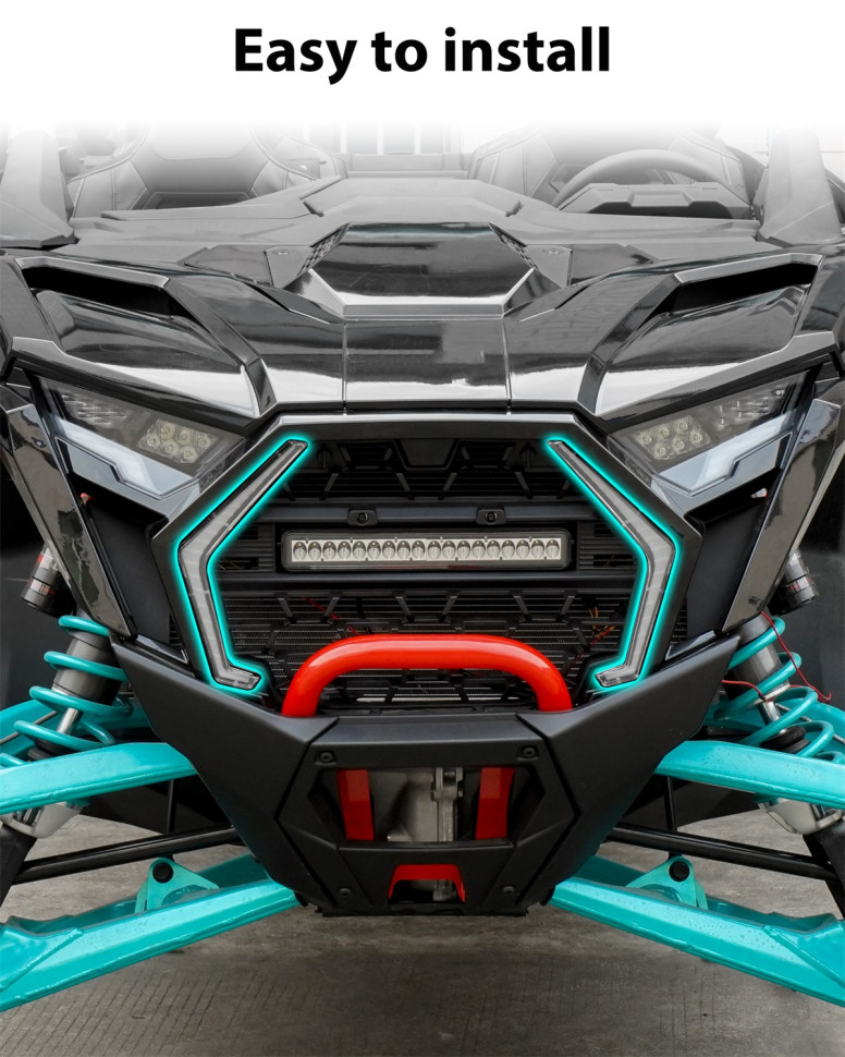 ДХО + поворотники (Fang Lights) для квадроцикла Polaris RZR Pro XP / Pro R / Pro S 2025+ MTVPH0839; 2417278; 2417279