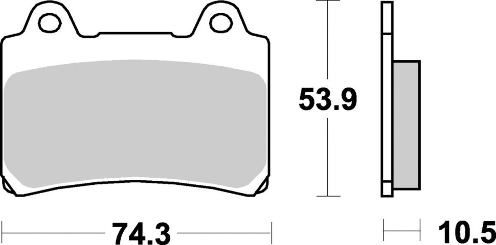 Тормозные колодки SBS, задние Sinter 590LS 590ls