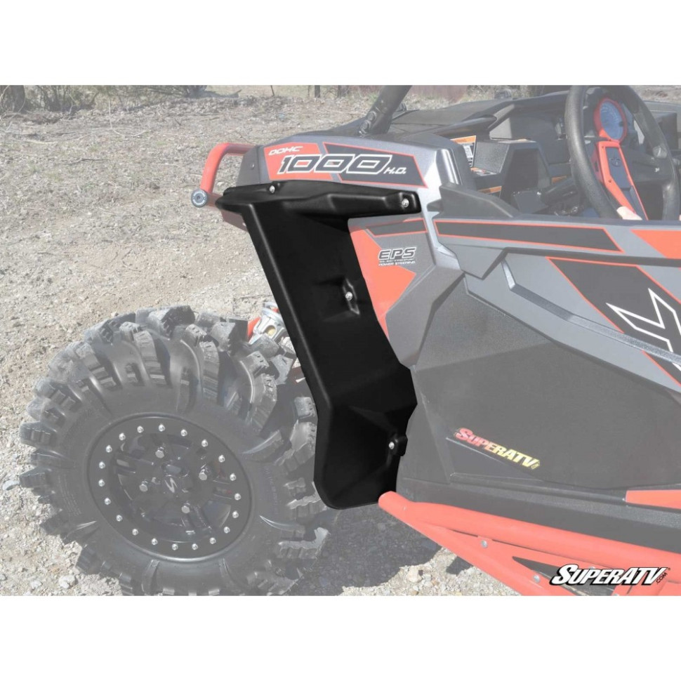 Передние широкие расширители арок /брызговики Polaris RZR 1000 /900 14+ 5439760-070 + 5439761-070 SuperATV FF-P-RZR1K-B1