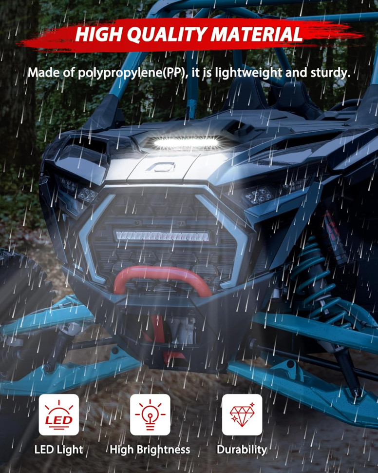 Капот с ДХО для квадроцикла 2025 Polaris RZR PRO XP/PRO R/S MTVPH0852 5465594-070