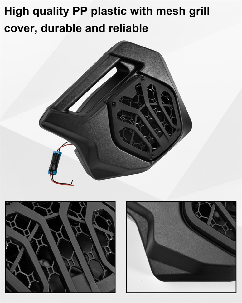 Подиумы для колонок 6.5 inch в двери для квадроцикла Polaris RZR PRO R 2025+ MTBLH0013