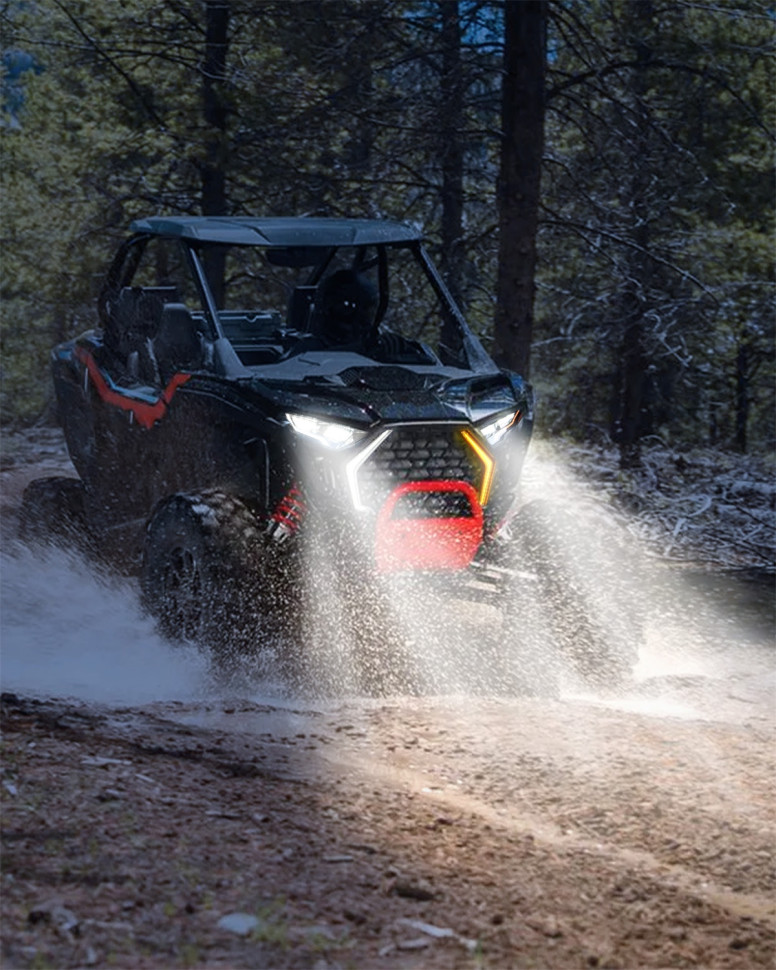Фары головного света с поворотниками для квадроцикла Polaris RZR PRO R 2025-15 2418035 2418036 AUPLR0064 2418035N
