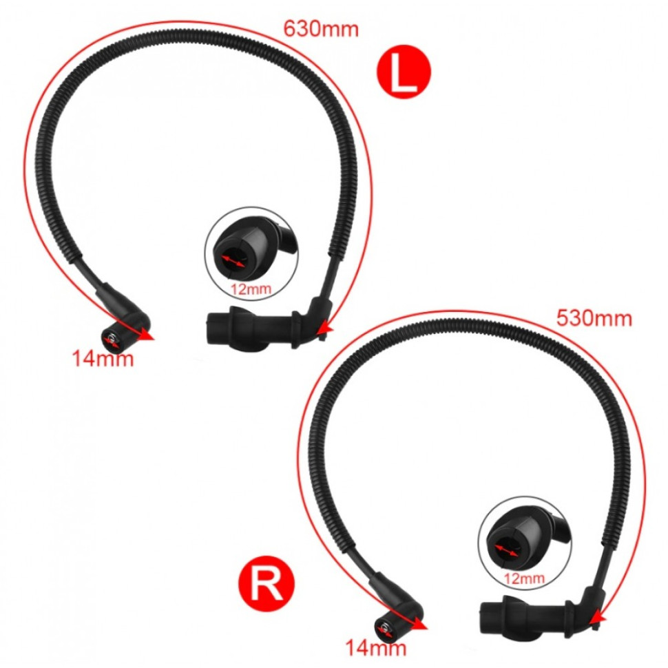 Бронепровода 49см + 59см Polaris RZR /Sportsman /Ranger 800 /700 4012439, 4011060, 4011059, 4010909, 4011364, 4011365, IC98 IC98