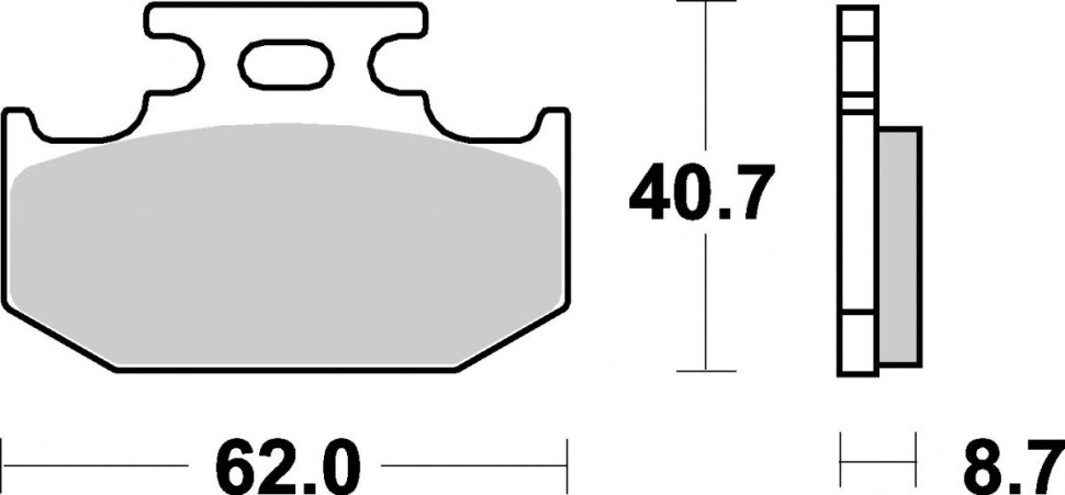 Тормозные колодки SBS, задние Sinter 632SI 632si