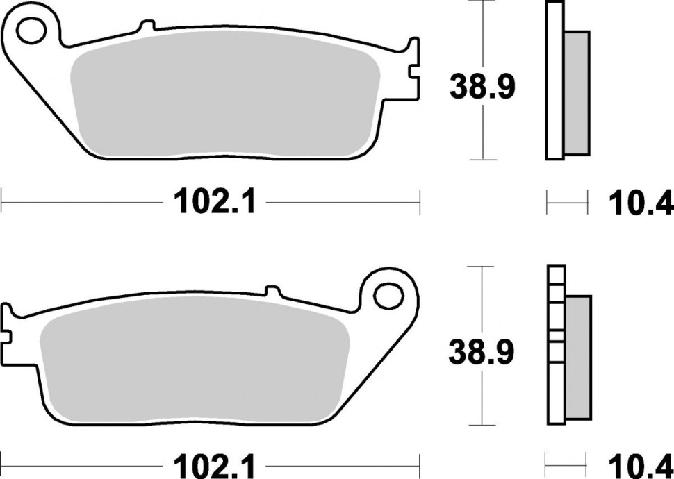 Тормозные колодки SBS, задние Sinter 654LS 654ls