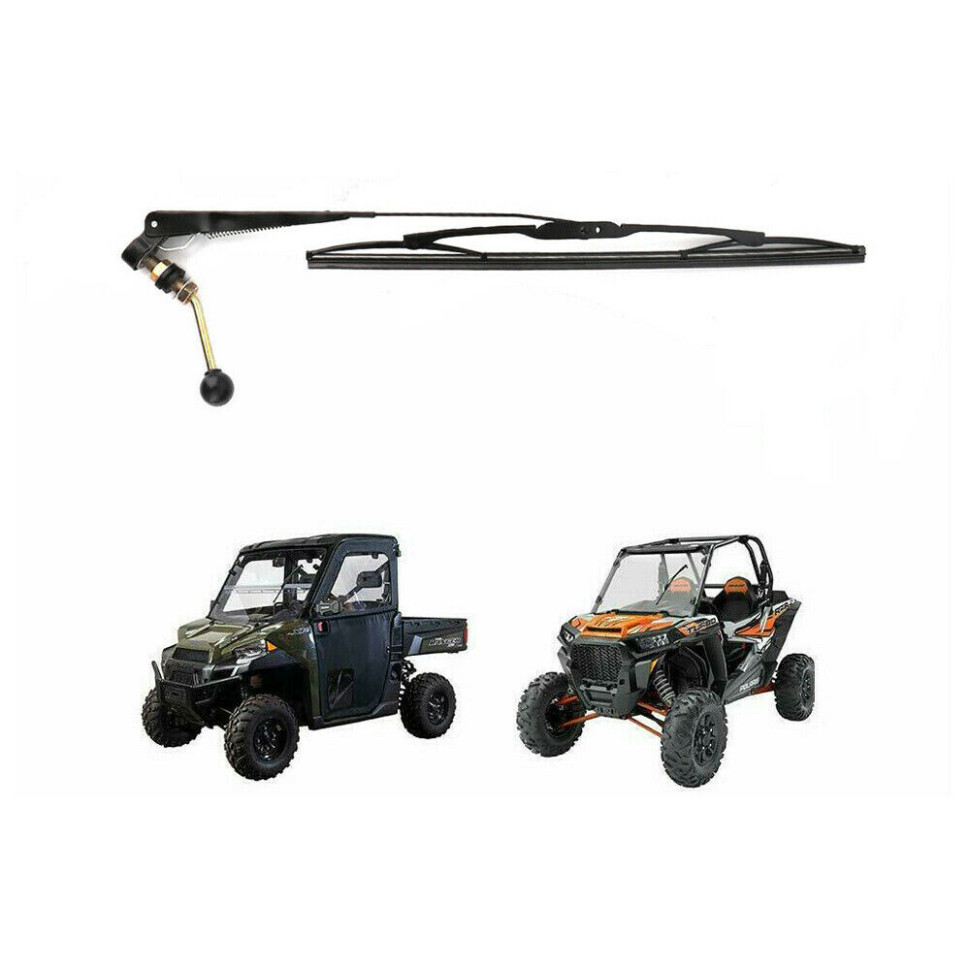 Дворник для квадроцикла ручной 400мм Polaris RZR 900/800/570 /Maverick X3 /Trail /Sport /Commander /Yamaha Viking /Rhino /YXZ /CF Z10/Z8/Z6 /U10/U8 FTVWW002 FTVWW002