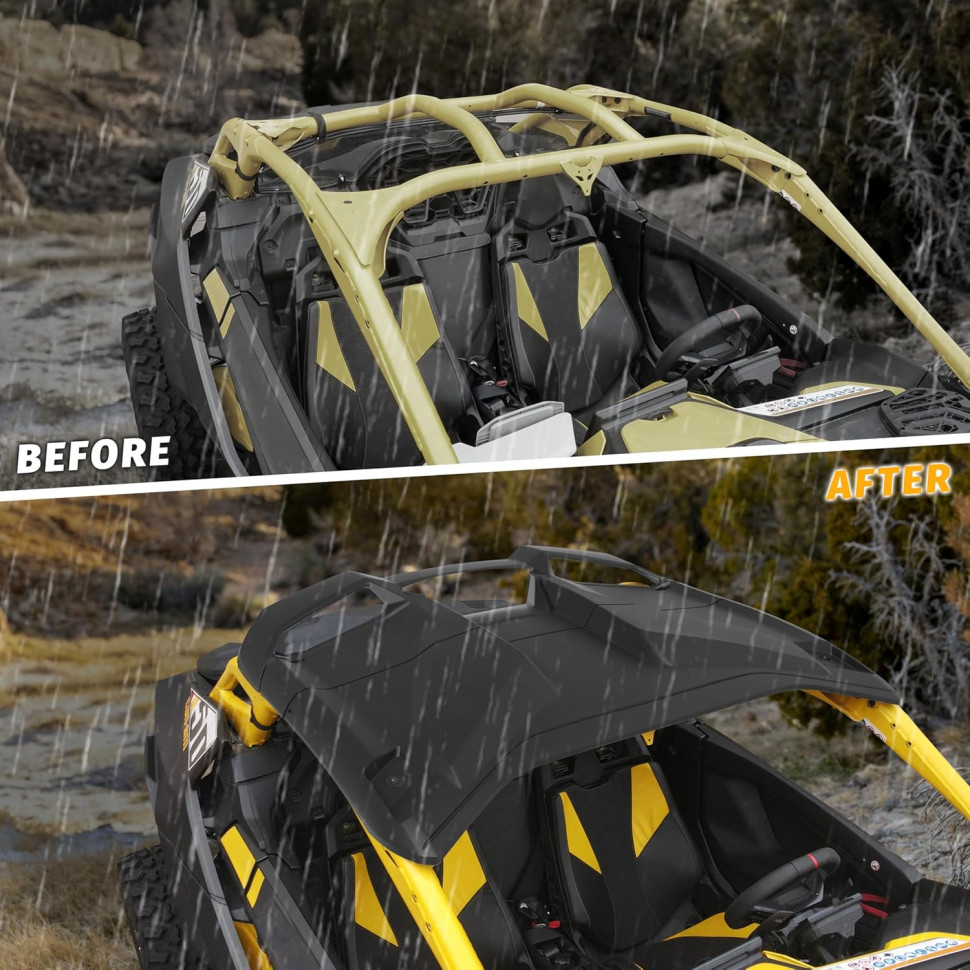 Крыша двухсоставная для CanAm Maverick R Kemimoto MTVPH0773 705015973, 705015974 B4006-00701BK