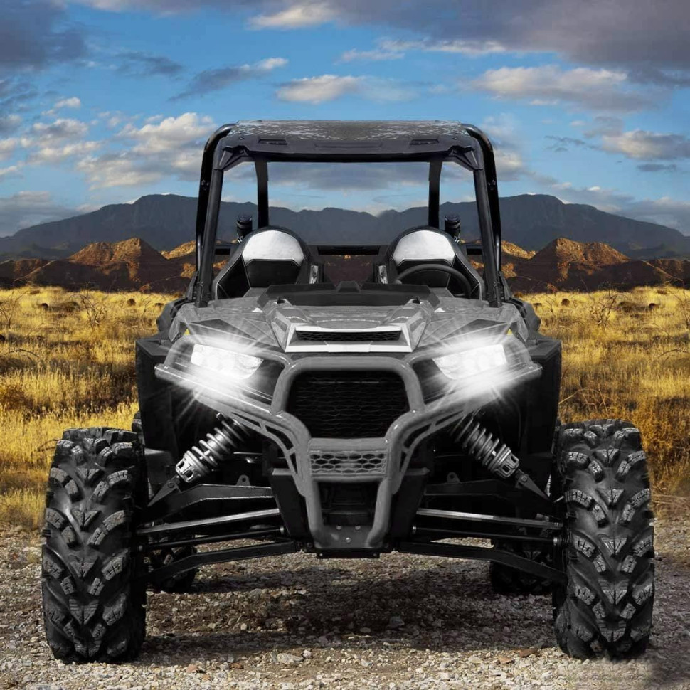 Фары головного света светодиодные (Комплект) для квадроцикла Polaris RZR 1000 2413786 2413135 2412336 2413787