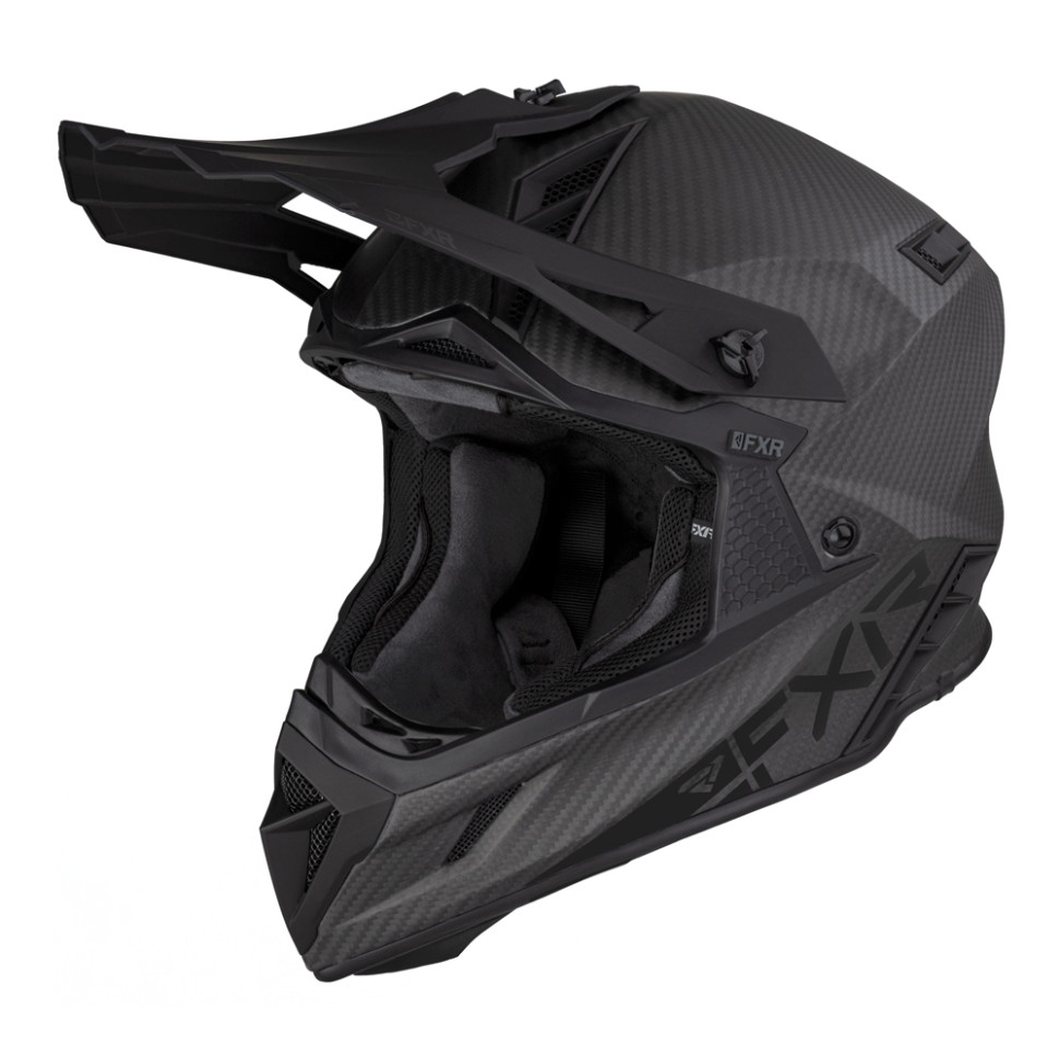 Шлем FXR Helium Carbon с D-образной застежкой Black 230660-1000 Размер L