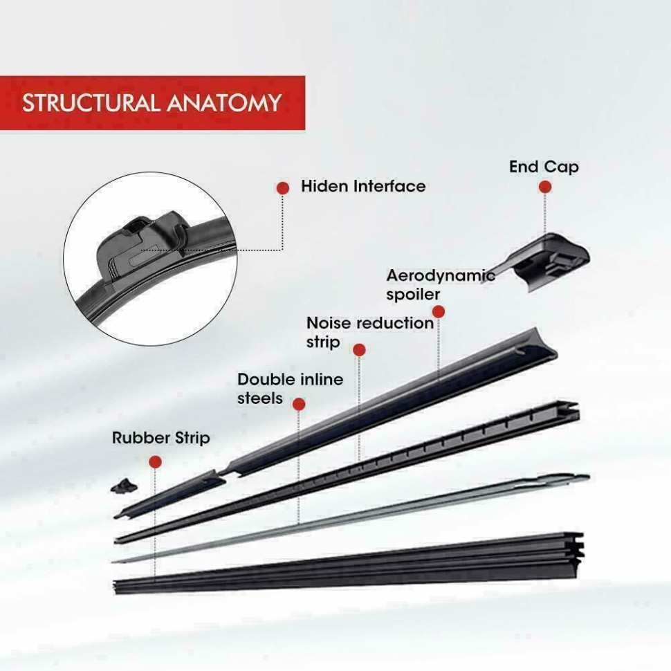 Дворник для квадроцикла ручной 400мм Polaris RZR /Ranger /General /Maverick X3 /Trail /Sport /Commander /Yamaha Viking /Rhino /YXZ /CF Z10/Z8/Z6 /U10/U8 FTVWW003 FTVWW003