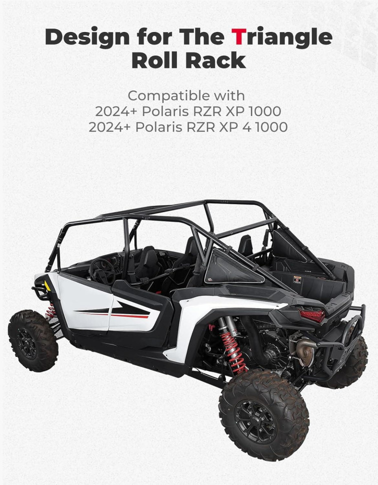 Сумки на дуги для квадроцикла Polaris RZR XP 1000/4 2024-2025 Kemimoto B0113-17513-BK