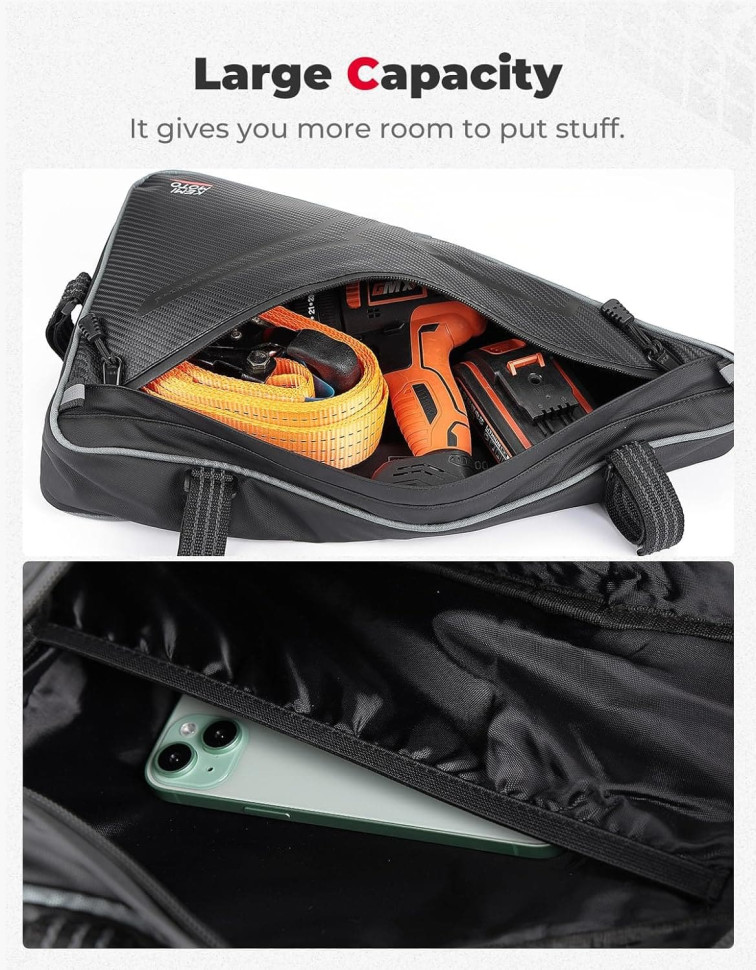 Сумки на дуги для квадроцикла Polaris RZR XP 1000/4 2024-2025 Kemimoto B0113-17513-BK