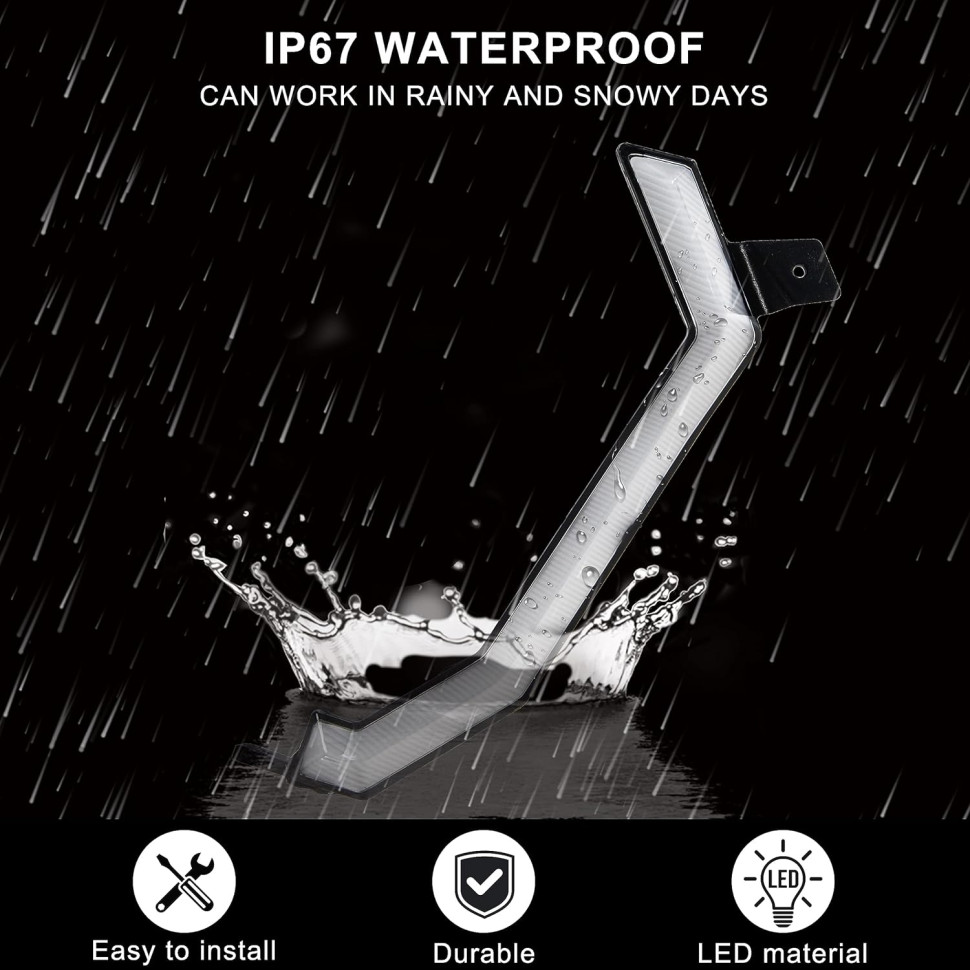 Фары светодиодные ДХО в решетку радиатора с поворотниками Yamaha Rmax MTVPH0530