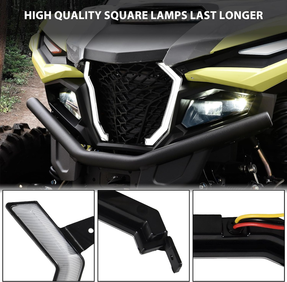 Фары светодиодные ДХО в решетку радиатора с поворотниками Yamaha Rmax MTVPH0530