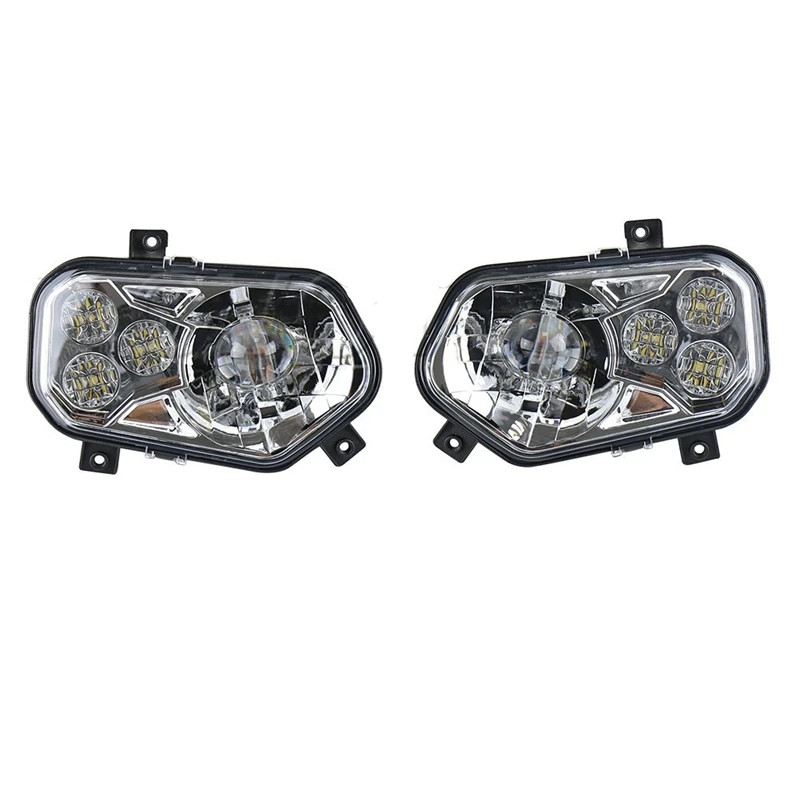 Фары головного света светодиодные Kemimoto (Комплект) для Polaris Sportsman RZR 800S 900 2411593 2411854, 2411594, 2411855, 2410616, 2410615, 2411492, 2411493 lens-rzr900 lens-rzr900b