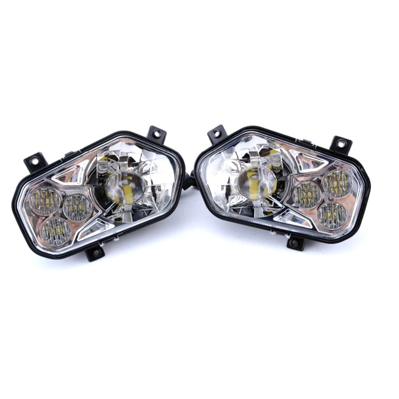 Фары головного света светодиодные Kemimoto (Комплект) для Polaris Sportsman RZR 800S 900 2411593 2411854, 2411594, 2411855, 2410616, 2410615, 2411492, 2411493 lens-rzr900 lens-rzr900b