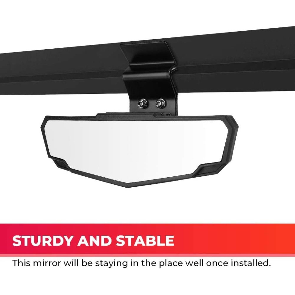 Зеркало заднего вида UTV центральное Can-Am Maverick Sport /Trail /Defender /Traxter /Polaris Ranger Kemimoto B0106-03601BK /RM88 RM88