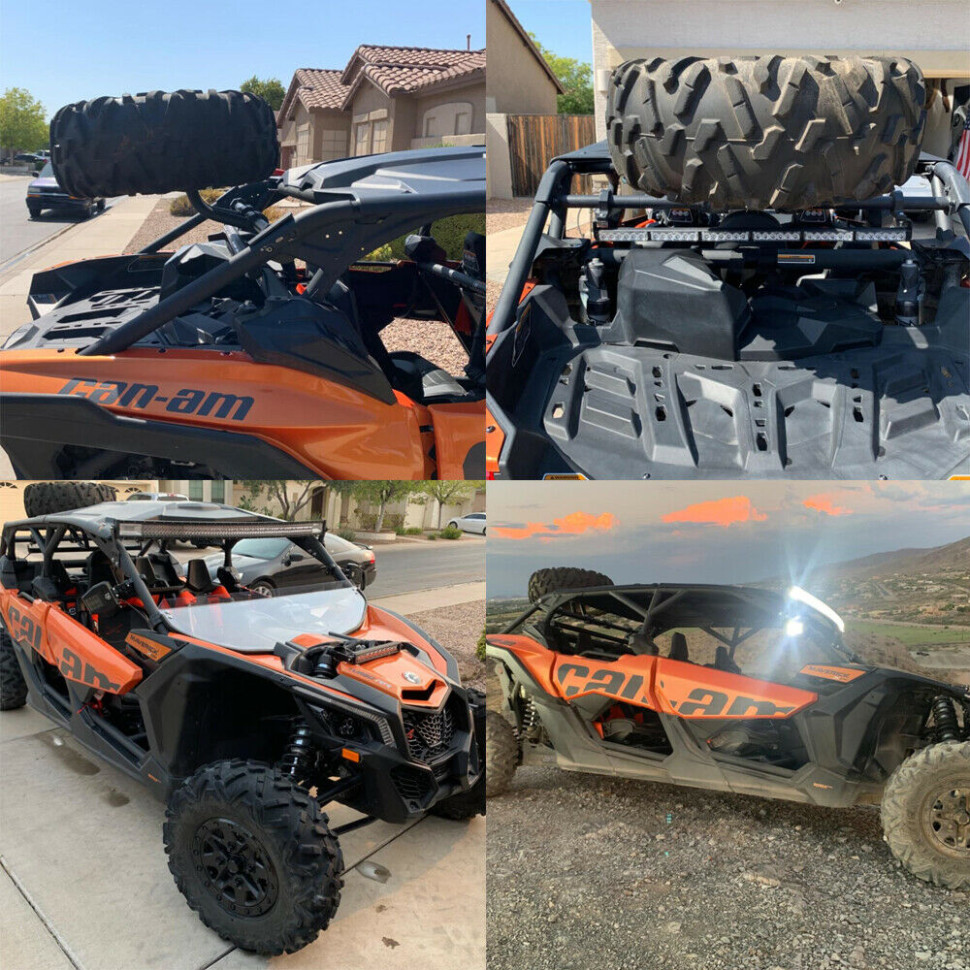 Установочная площадка на дуги для запасного колеса Can-Am Maverick X3 Kemimoto B1001-00301BK B1001-00301BK
