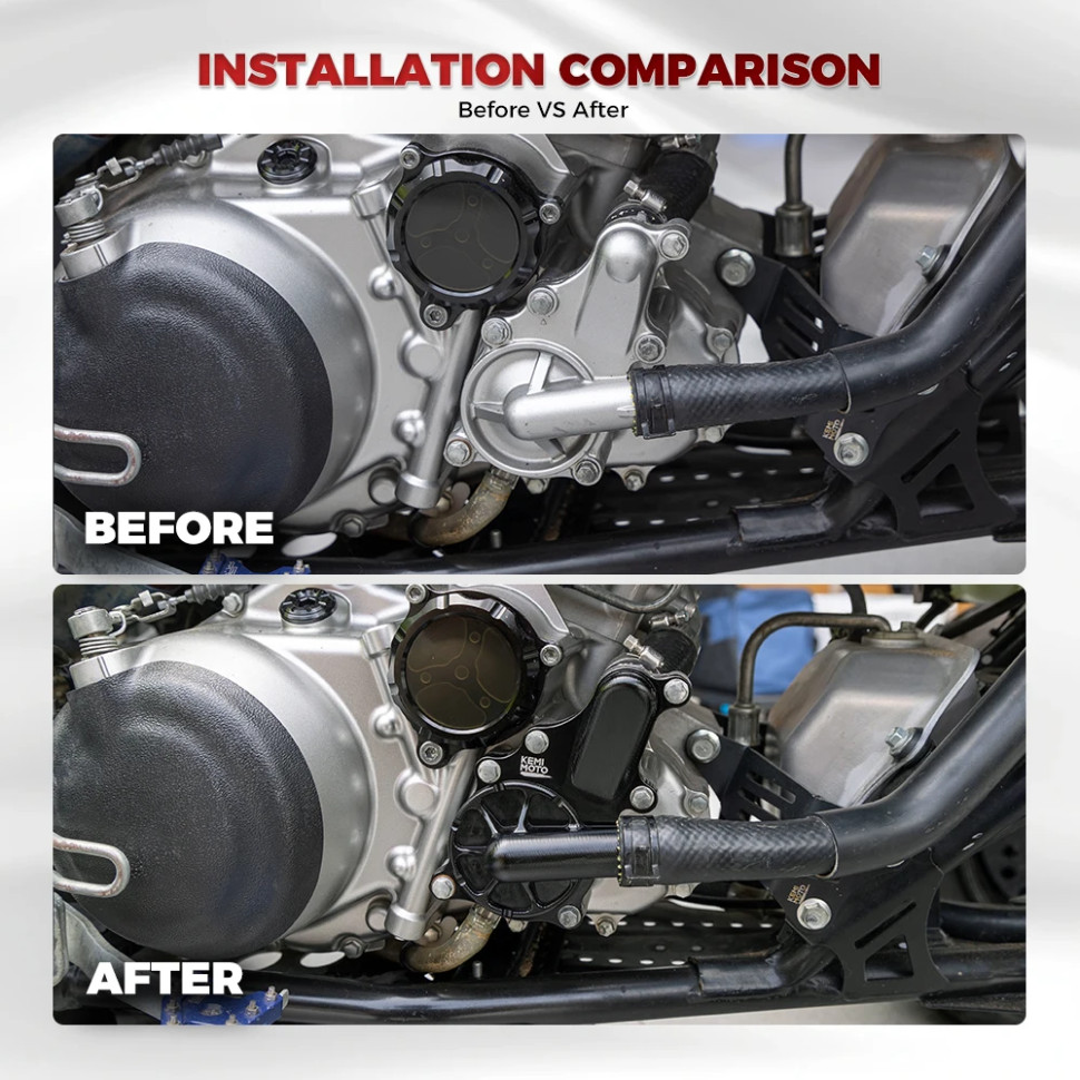 Крышка помпы охлаждения Yamaha Raptor 700R 2009-2025 Raptor 700 2006-2025700 1S3-12422-00-00 B3904-00901BK