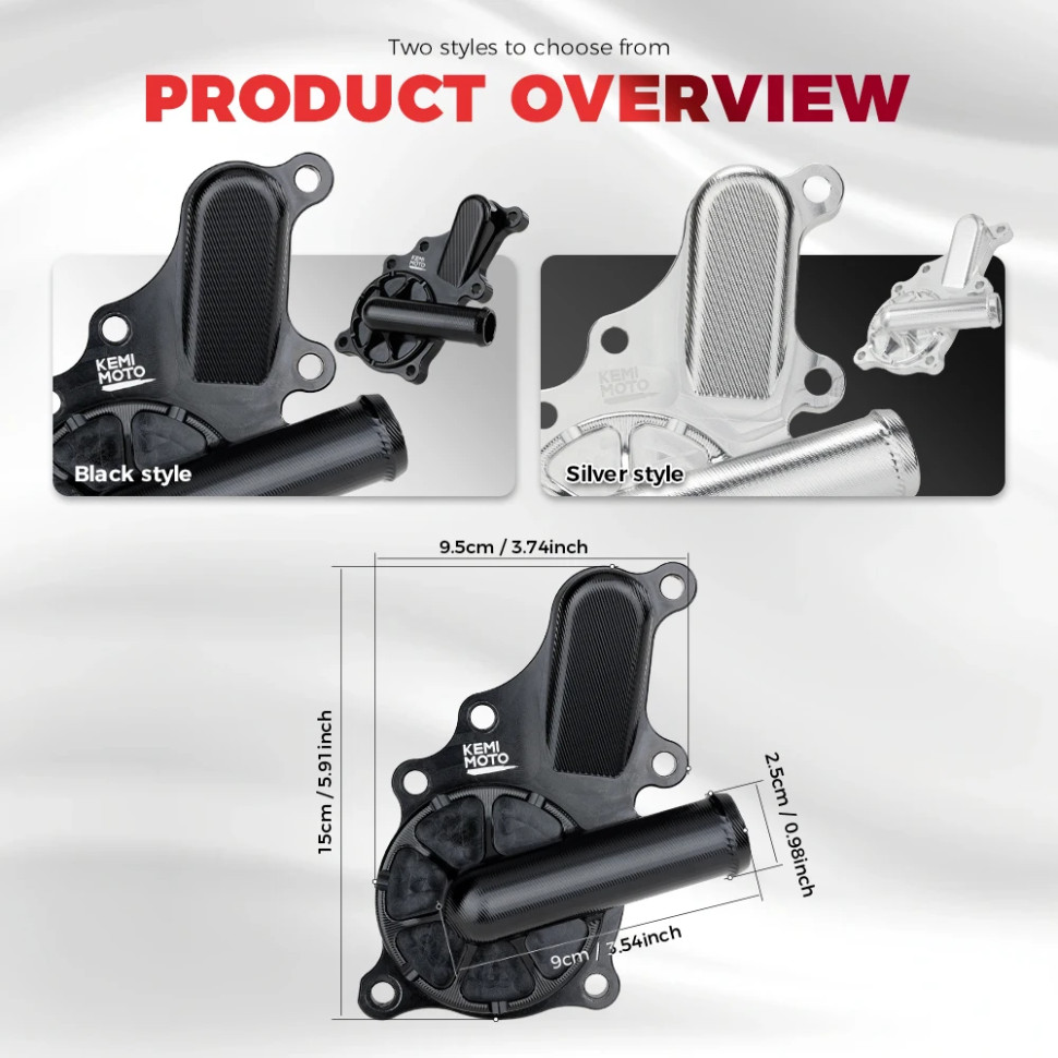 Крышка помпы охлаждения Yamaha Raptor 700R 2009-2025 Raptor 700 2006-2025700 1S3-12422-00-00 B3904-00901BK