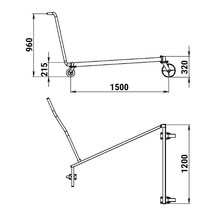 Кантователь снегохода  100101T