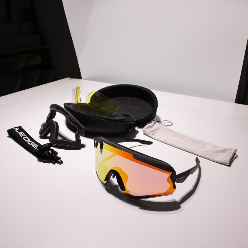 Очки поляризационные спортивные солнцезащитные HeatVue затемненная линза + прозрачная фотохромная HB-500A