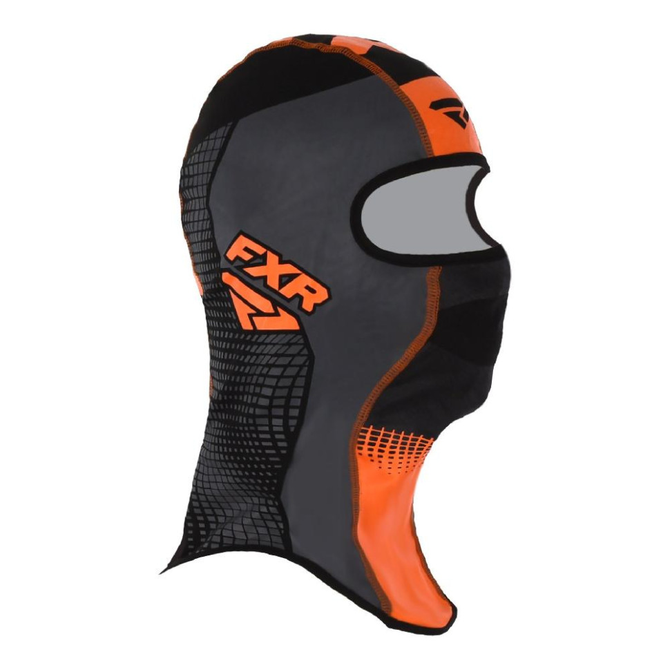 Балаклава подшлемник FXR Shredder Tech (Black/Char/Orange, L) 201634-1030-13