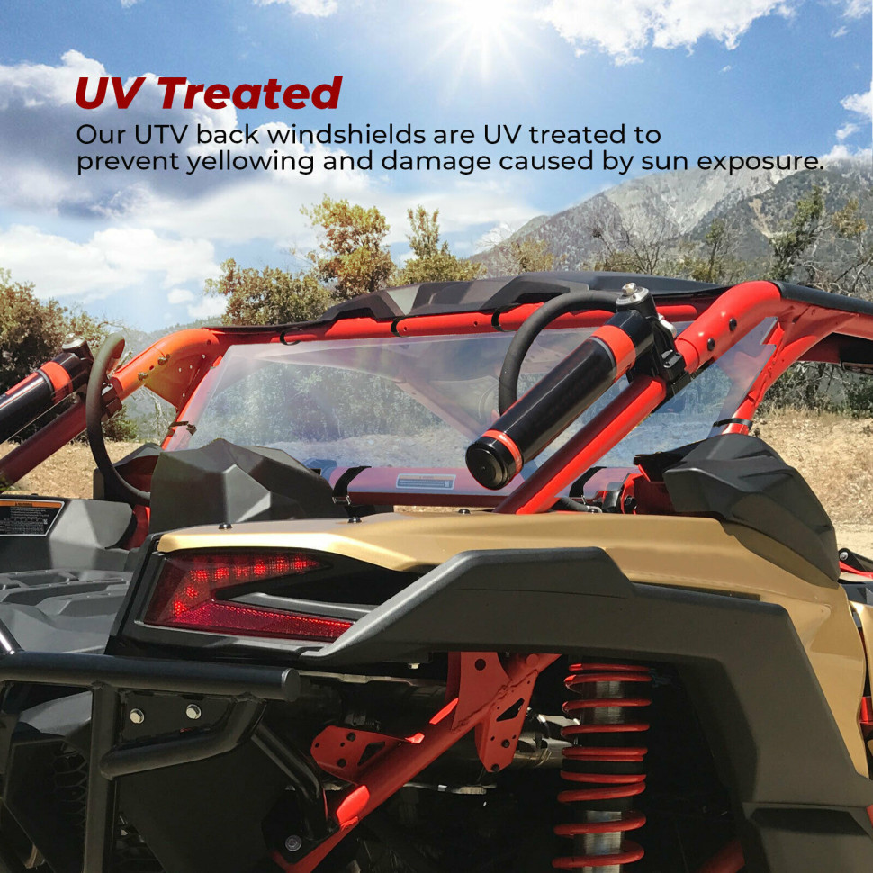 Стекло заднее Kemimoto для CanAM Maverick X3 B0110-03501CL