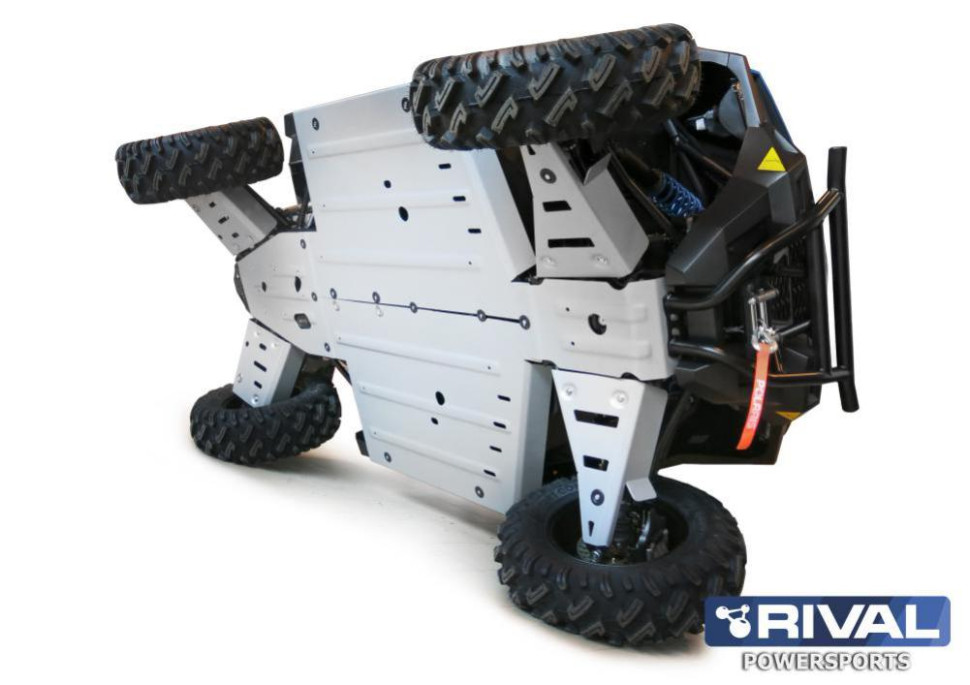 Комплект защиты днища UTV Polaris General (5 частей) (2016-) + комплект крепежа 444.7436.1
