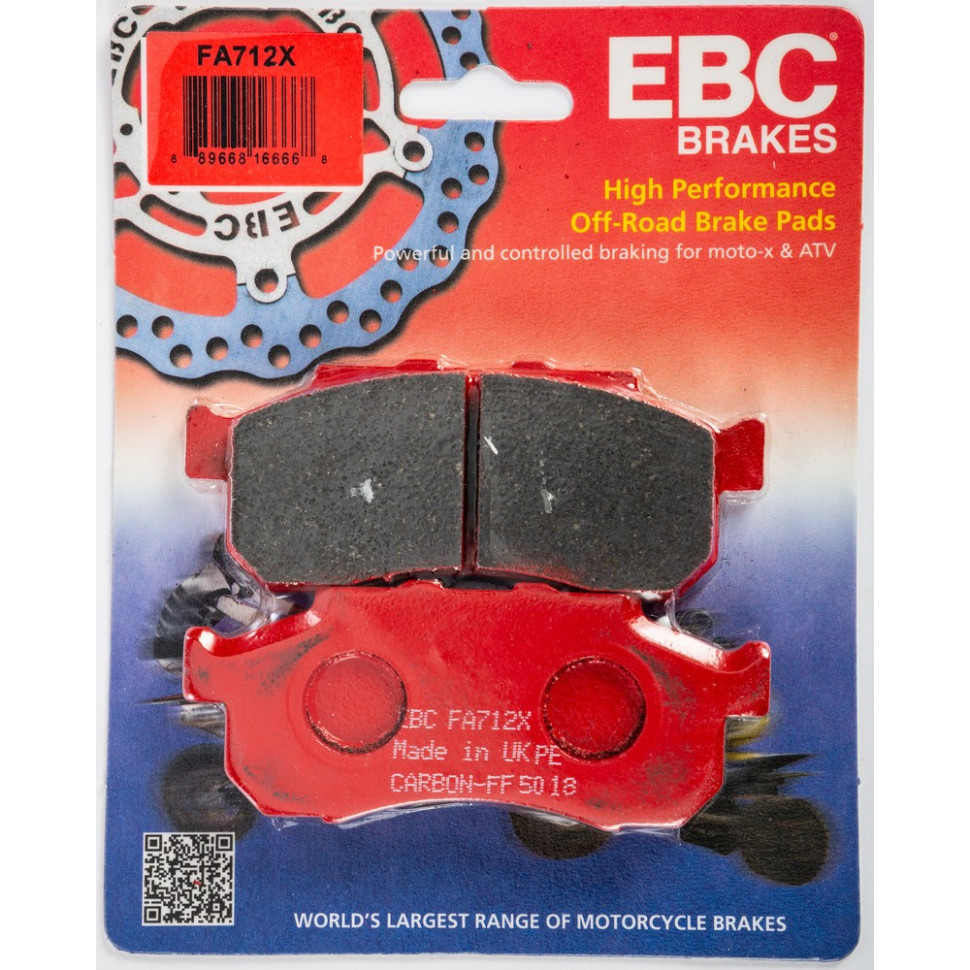Тормозные колодки передние карбоновые Honda Pioneer 700/500 06452-HL3-A00 /06451-HL3-A00 FA712R /FA712SV /FA712X /FA712TT /15-712X /15-712S /15-712R FA712X