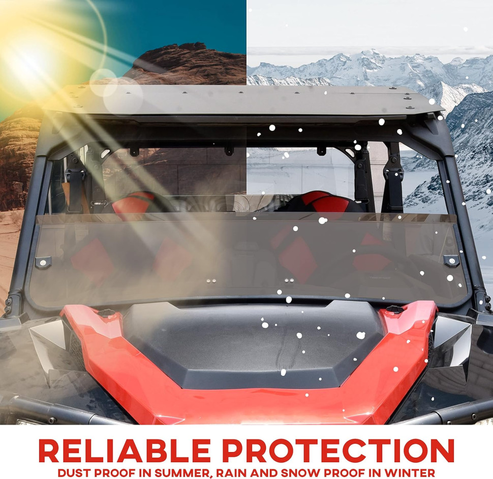 Стекло лобовое 1/2 тонированное для Polaris General HWS-P-GEN1K-70 2881111