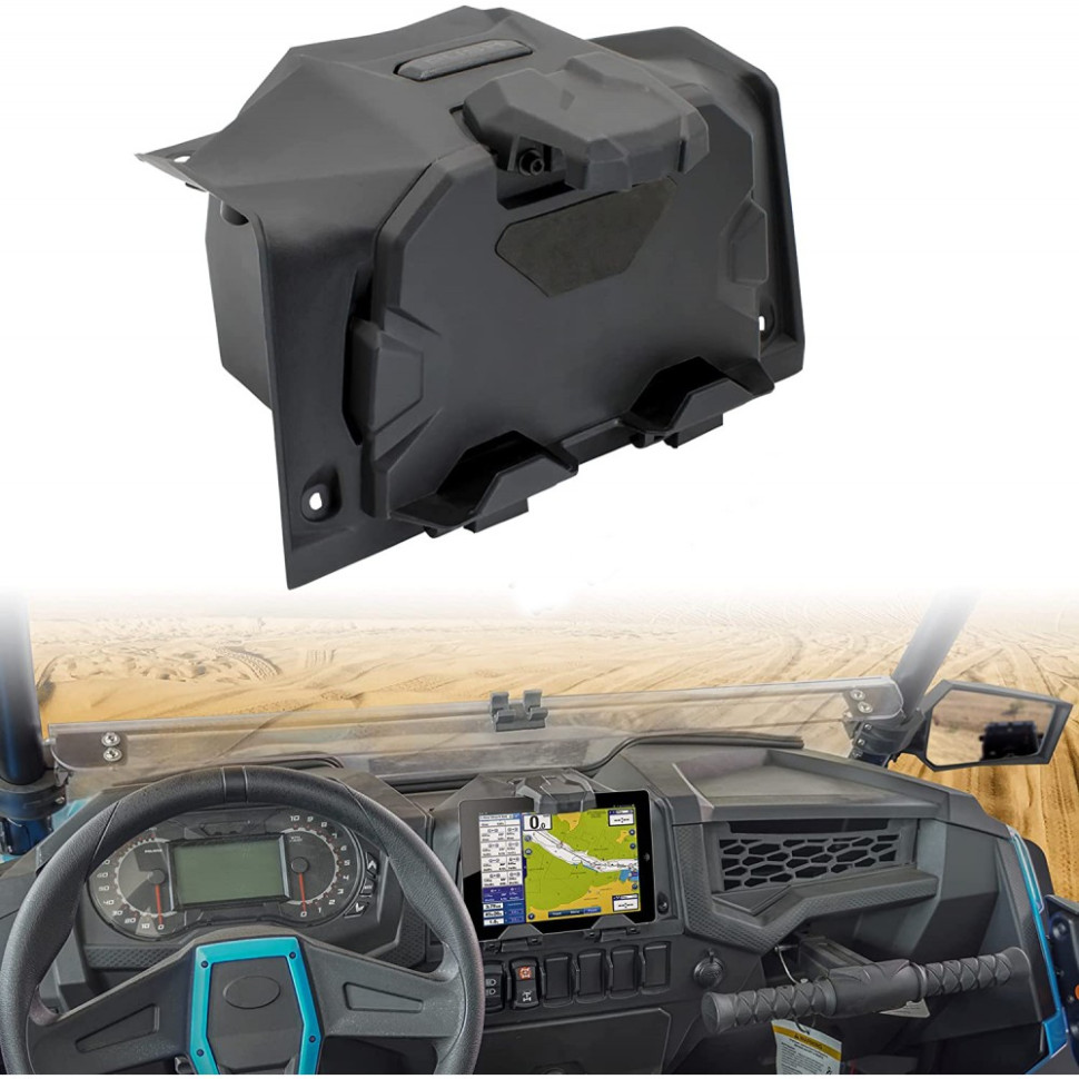 Держатель планшета с бардачком для квадроцикла Polaris RZR XP 1000 /XP4 /Turbo 2019+ B0111-10001BK /PHG3 PHG3